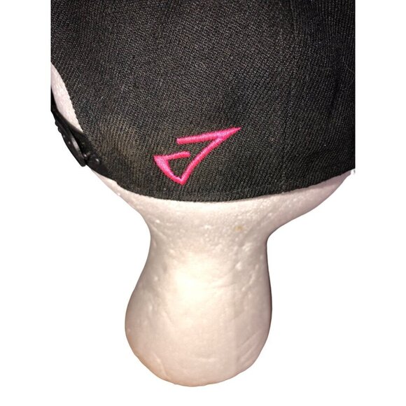 Gainz Snapback Hat Flat Front Vibrant Floral Brim Black Pink Gold Streetwear - Picture 3 of 6